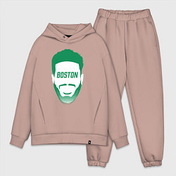 Мужской костюм оверсайз Boston Tatum, цвет: пыльно-розовый