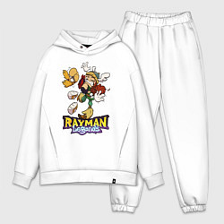Мужской костюм оверсайз Рэймэн и Барбара - обнимашки, цвет: белый