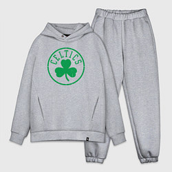 Мужской костюм оверсайз Boston Celtics clover, цвет: меланж