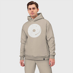 Мужской костюм оверсайз Vinyl world, цвет: миндальный — фото 2