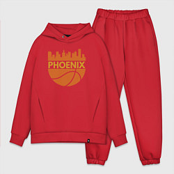 Мужской костюм оверсайз Phoenix basketball city, цвет: красный