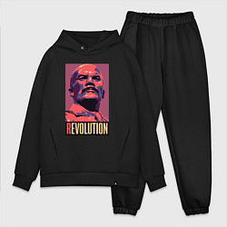 Мужской костюм оверсайз Lenin revolution, цвет: черный