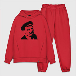 Мужской костюм оверсайз Ленин в кепке
