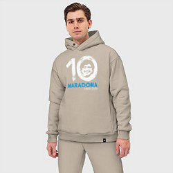 Мужской костюм оверсайз Maradona 10, цвет: миндальный — фото 2