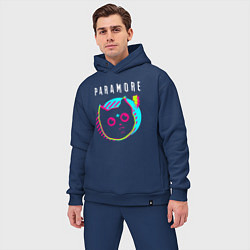 Мужской костюм оверсайз Paramore rock star cat, цвет: тёмно-синий — фото 2