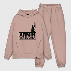 Мужской костюм оверсайз Armin van buuren, цвет: пыльно-розовый