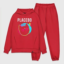 Мужской костюм оверсайз Placebo rock star cat, цвет: красный