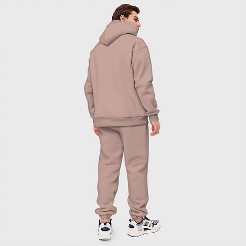 Мужской костюм оверсайз Милый Лапутик / Пыльно-розовый – фото 4