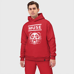 Мужской костюм оверсайз Muse rock panda, цвет: красный — фото 2