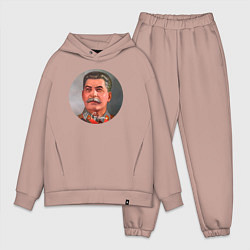 Мужской костюм оверсайз Stalin color, цвет: пыльно-розовый