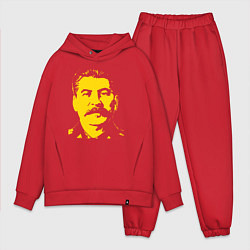 Мужской костюм оверсайз Yellow Stalin, цвет: красный