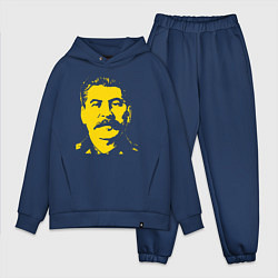 Мужской костюм оверсайз Yellow Stalin, цвет: тёмно-синий