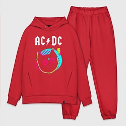 Мужской костюм оверсайз AC DC rock star cat