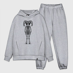 Мужской костюм оверсайз Баран в кепке