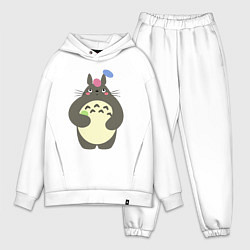 Мужской костюм оверсайз Totoro game, цвет: белый