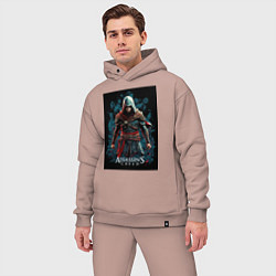Мужской костюм оверсайз Assassins creed старый стиль, цвет: пыльно-розовый — фото 2