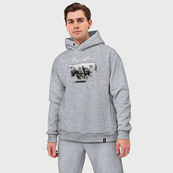 Мужской костюм оверсайз Depeche Mode - Memento mori ghosts again, цвет: меланж — фото 2