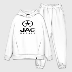Мужской костюм оверсайз Jac - logo, цвет: белый
