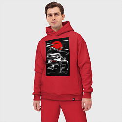 Мужской костюм оверсайз Мазда mx5 miata, цвет: красный — фото 2