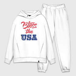 Мужской костюм оверсайз Bless the USA, цвет: белый