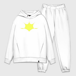 Мужской костюм оверсайз Коронный узор