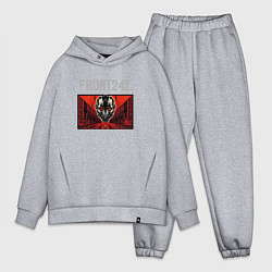 Мужской костюм оверсайз Front 242 - tour with fla, цвет: меланж