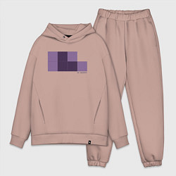 Мужской костюм оверсайз Око Эндердракона, цвет: пыльно-розовый