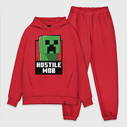 Мужской костюм оверсайз Minecraft hostile mob