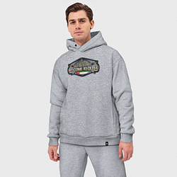 Мужской костюм оверсайз Добро пожаловать в Дубай, цвет: меланж — фото 2