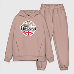 Мужской костюм оверсайз England counry, цвет: пыльно-розовый