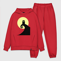 Мужской костюм оверсайз Tardis night, цвет: красный