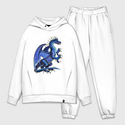 Мужской костюм оверсайз Azure dragon, цвет: белый