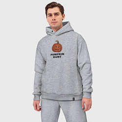Мужской костюм оверсайз Pumpkin Kurt - the office, цвет: меланж — фото 2