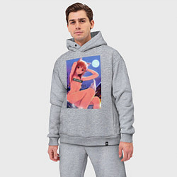 Мужской костюм оверсайз Волчица и пряности Холо waifu, цвет: меланж — фото 2