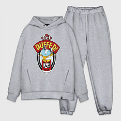 Мужской костюм оверсайз Duff beer with Homer, цвет: меланж