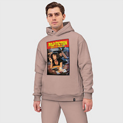 Мужской костюм оверсайз Криминальное чтиво - Мия, цвет: пыльно-розовый — фото 2