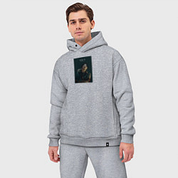 Мужской костюм оверсайз Suga Butter, цвет: меланж — фото 2