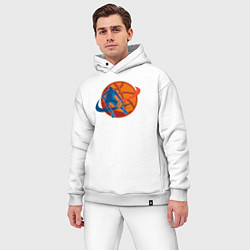 Мужской костюм оверсайз Basket mood, цвет: белый — фото 2