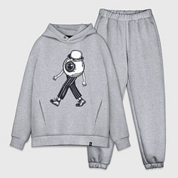 Мужской костюм оверсайз Глаз человек, цвет: меланж