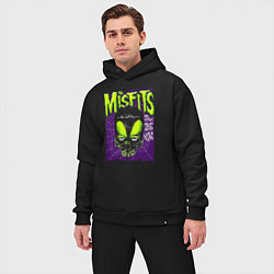 Мужской костюм оверсайз Misfits rock band, цвет: черный — фото 2
