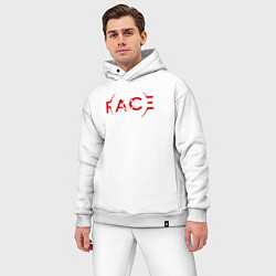 Мужской костюм оверсайз BTS Face, цвет: белый — фото 2
