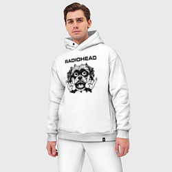 Мужской костюм оверсайз Radiohead - rock dog, цвет: белый — фото 2