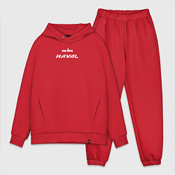 Мужской костюм оверсайз One love Haval, цвет: красный