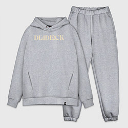 Мужской костюм оверсайз Deadlock logotype, цвет: меланж