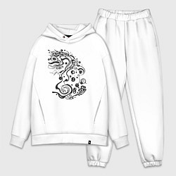 Мужской костюм оверсайз Вдохновение из природы, цвет: белый