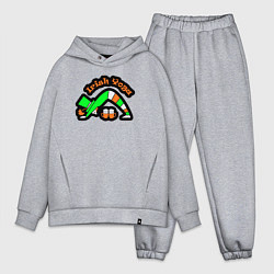 Мужской костюм оверсайз Ирландская йога, цвет: меланж