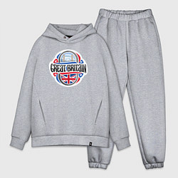 Мужской костюм оверсайз Great Britain, цвет: меланж
