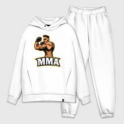 Мужской костюм оверсайз Fighter MMA, цвет: белый