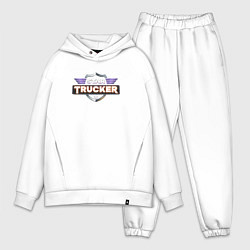 Мужской костюм оверсайз Star Trucker, цвет: белый