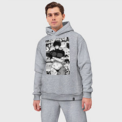 Мужской костюм оверсайз Магическая битва Маки Дзэнин секси, цвет: меланж — фото 2